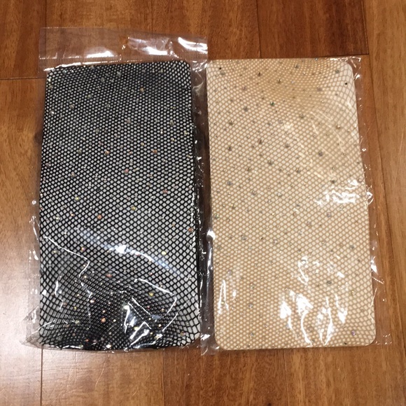 LAST ONE Crystal Fishnet Stockings tights studed - Picture 4 of 8